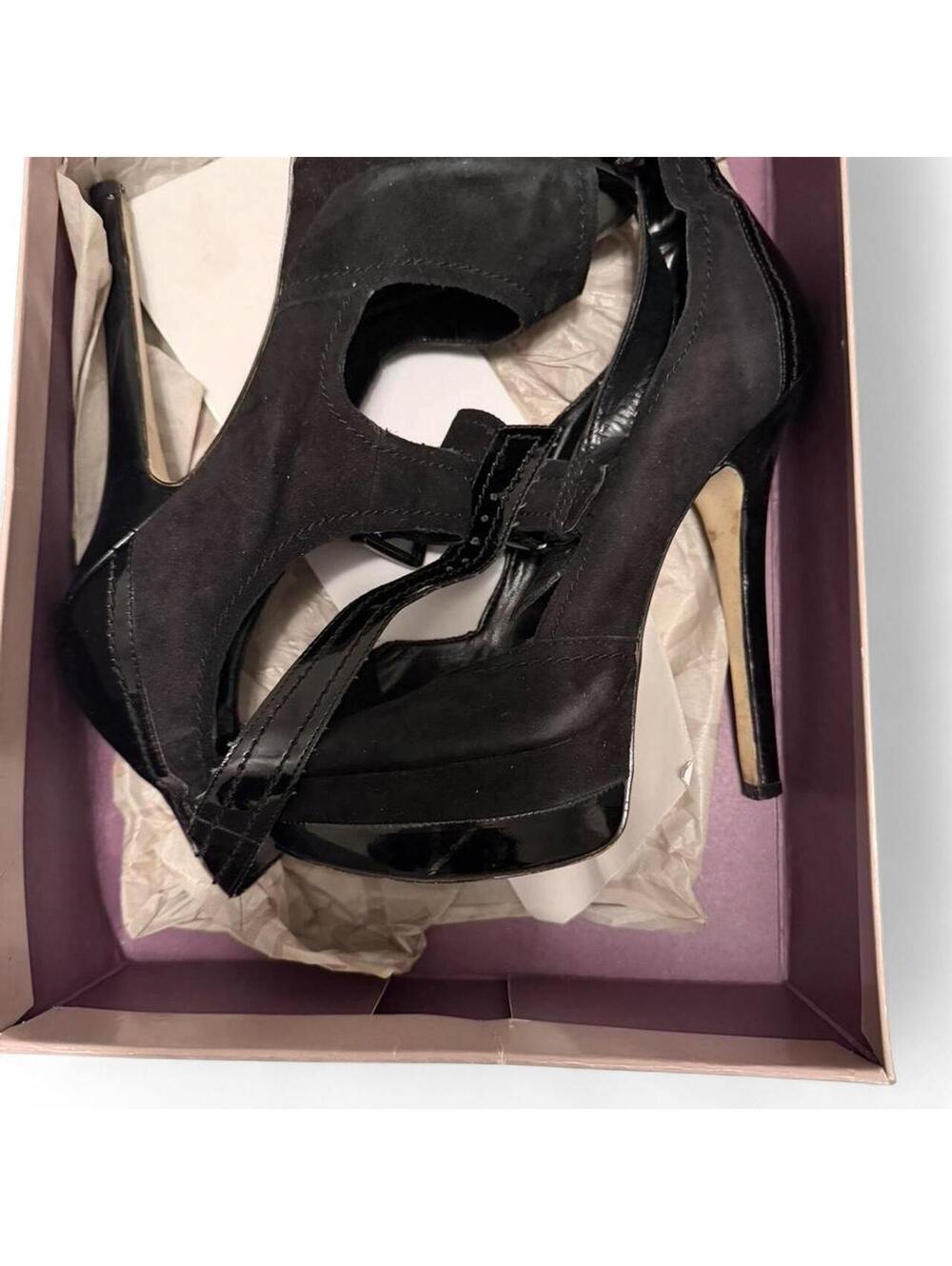 Reba Women's Purple High Heel Platform Sandals Size 8.5M